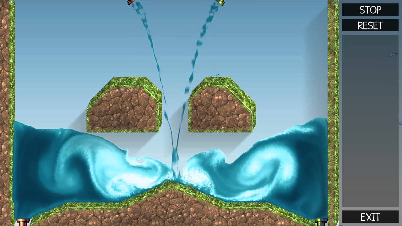 Real-Time 2D Fluid Simulation Using Smoothed Particle Hydrodynamics