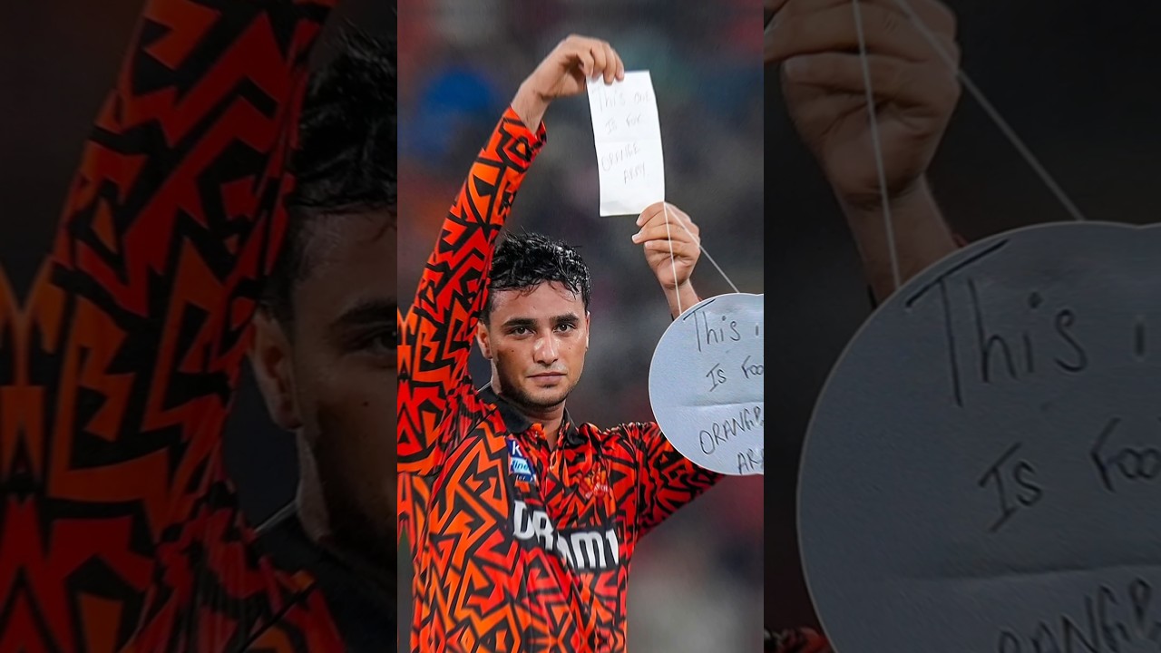 Abhishek Sharma Ke Is Kagaj Par Kya Likha Tha 🤯#bharat #cricket #ipl2025 #abhisheksharma #srhvspbks