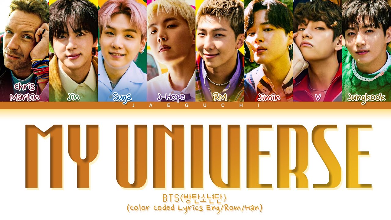 Coldplay & BTS 'My Universe' Color Lyrics 🎶
