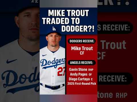 Dodgers Pull Off INSANE Trade for Mike Trout! #mlb #dodgers #trout