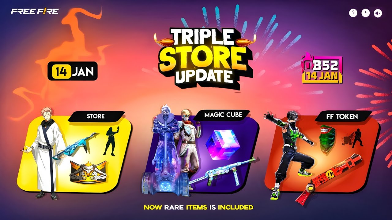 Next Magic Cube Bundle, Triple Store Update 💥😮| free fire new event | ff new event | new event ff