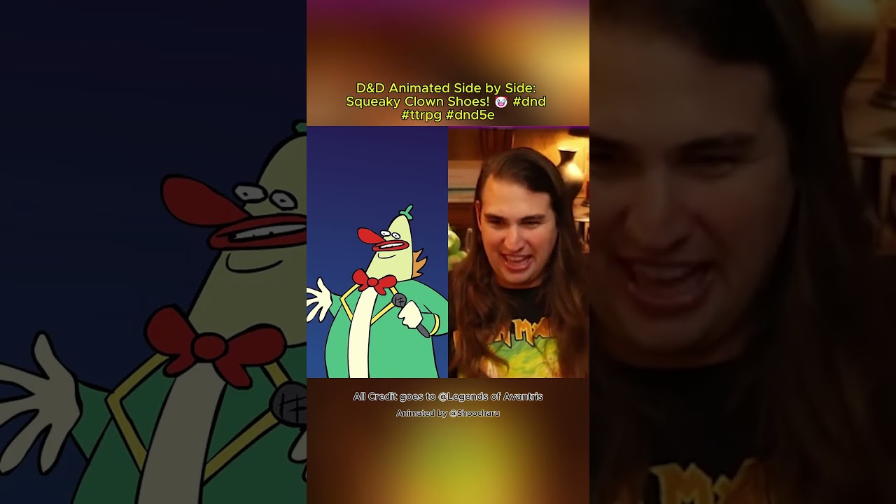 Hilarious D&D Animated Shorts: Squeaky Clown Shoes in Action! 🤡