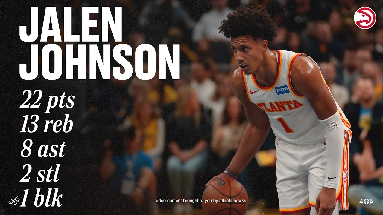 Jalen Johnson Shines with Near Triple-Double in NBA Cup Victory Over Pacers 🏀