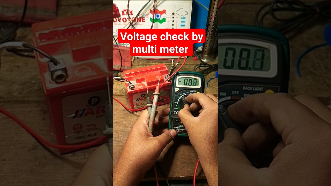 How to Check Battery Voltage Using a Multimeter π