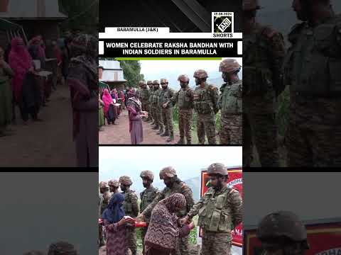 J&K: Women celebrate Raksha Bandhan with security force personnel in Baramulla