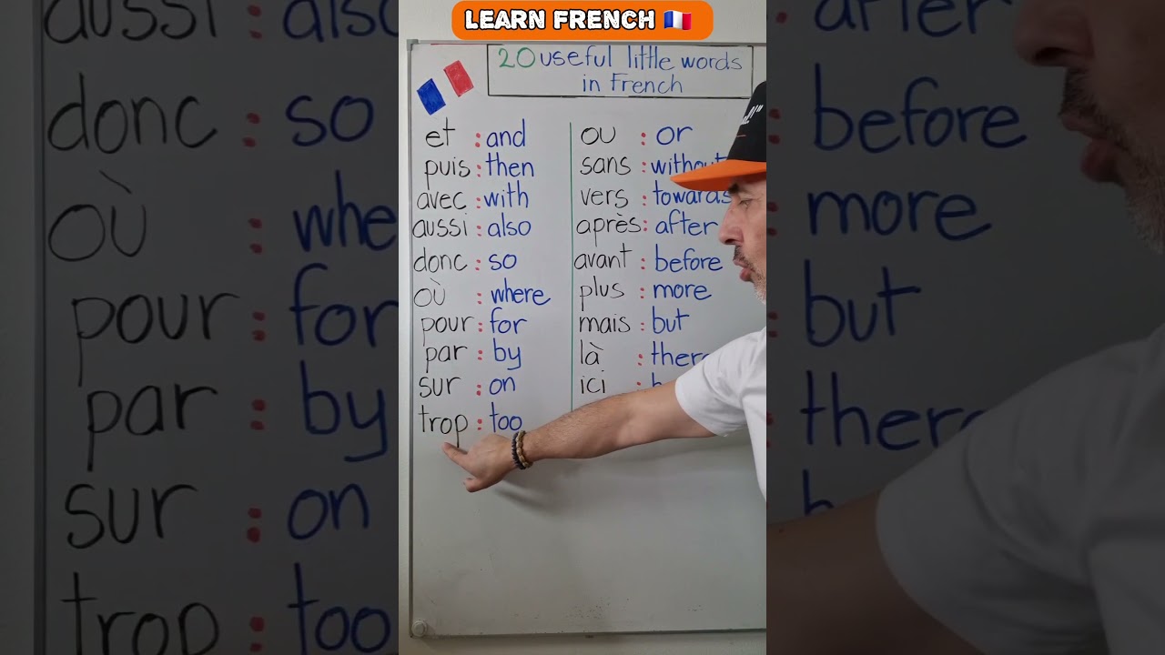 20 Petits Mots Utiles en Français à Connaître ! ☝️ | Apprenez la Grammaire et le Vocabulaire Français