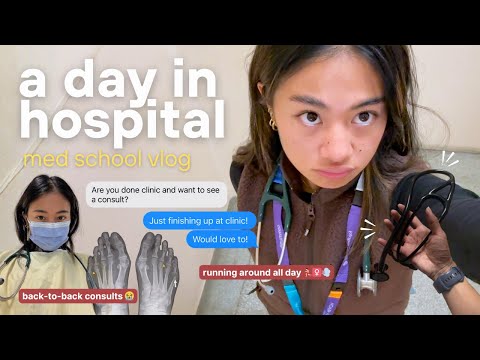 med school vlog 🩺 | they got me out here doing hospital consults now?? 🧍♀️