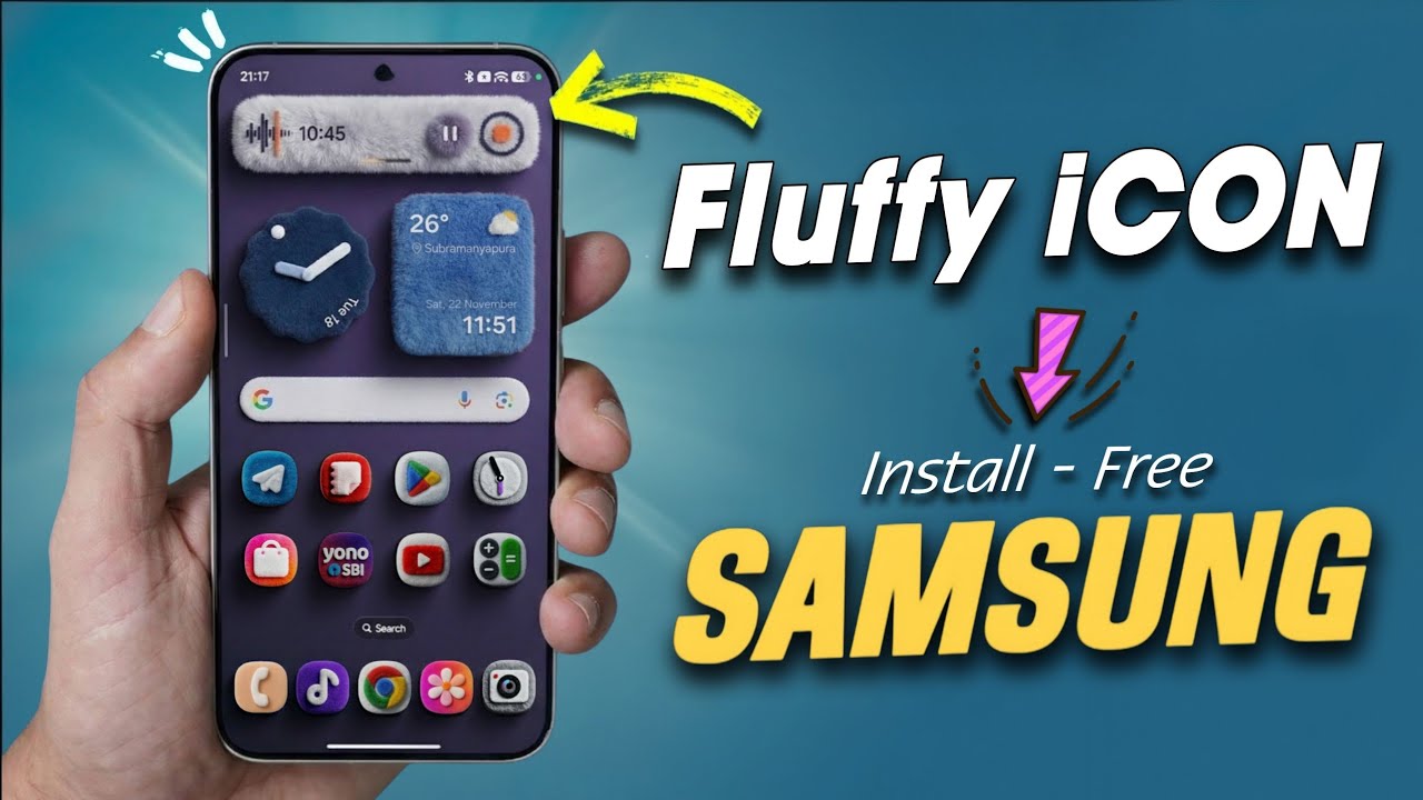 Install Viral One UI 8 3D Fluffy Icons on Galaxy 📱