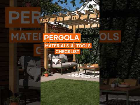 DIY Pergola: tools & materials checklist πͺπ οΈπ§° #DIY #Howto #BandQ