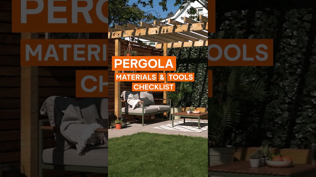 DIY Pergola: Tools & Materials Checklist 🛠️