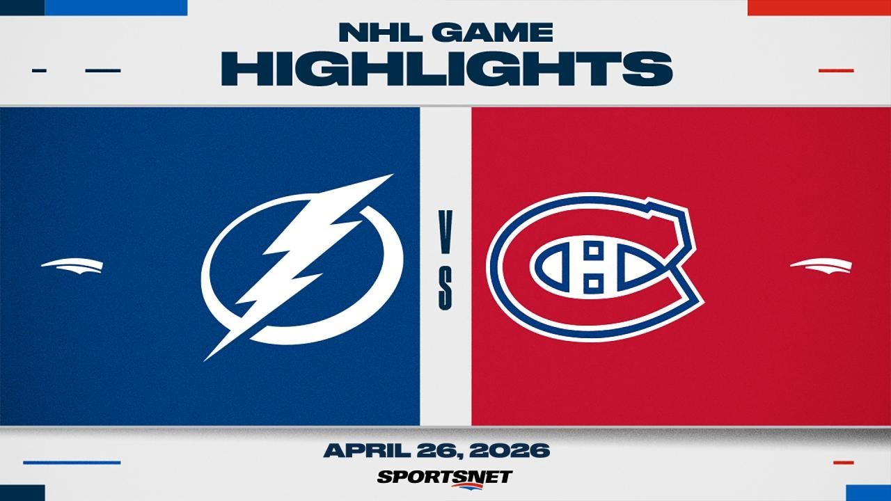 NHL Game 4: Lightning vs. Canadiens Highlights 🏒