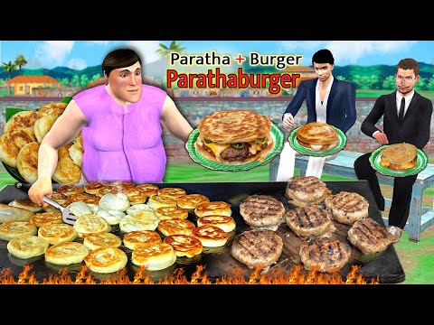 Dubai’s Viral Paratha Burger Laccha Paratha Smash Burger Street Food Hindi Kahaniya Moral Stories