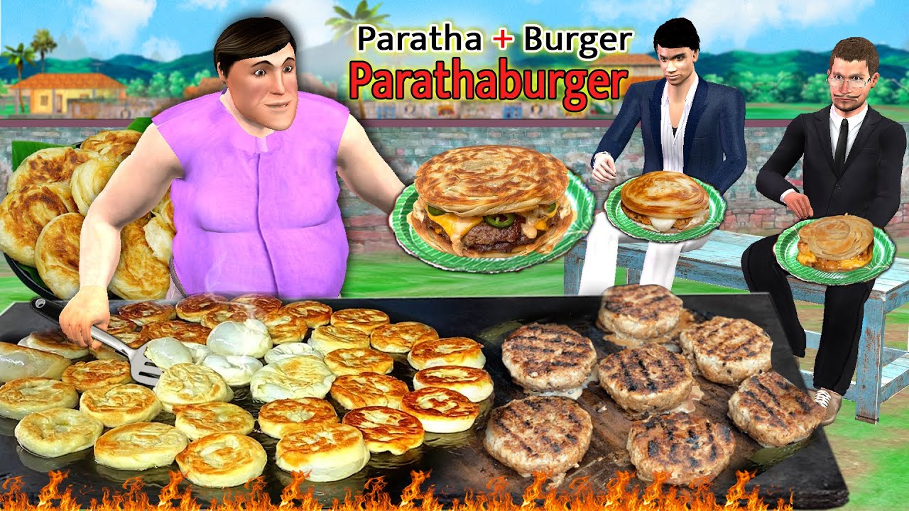 Dubai’s Viral Laccha Paratha Smash Burger 🍔 | Street Food & Funny Stories