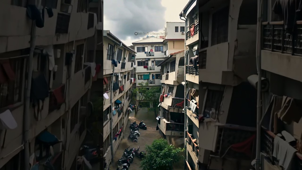 Gempa & Banjir Bandang Hebat! Rumah Susun Hancur Total 💥