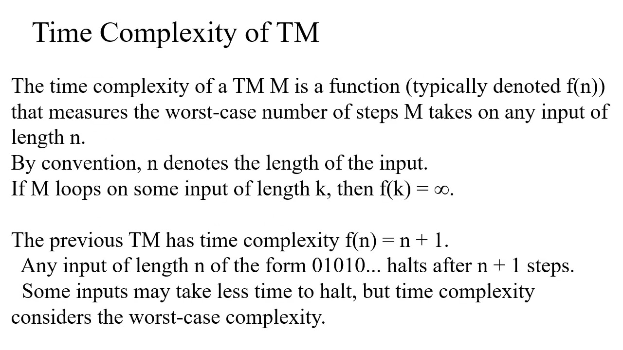 Understanding the Time and Space Complexity of Turing Machines π§