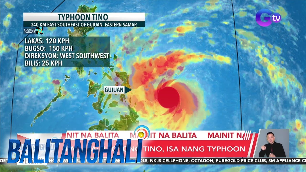 PAGASA: Typhoon #TinoPH Update | Balitanghali
