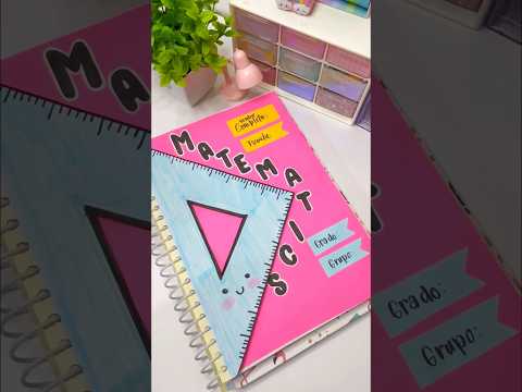 Portada para matemáticas #lettering #apuntesbonitos #matemáticas #portadas #caratulasescolares