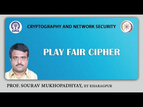 Play Fair Cipher.