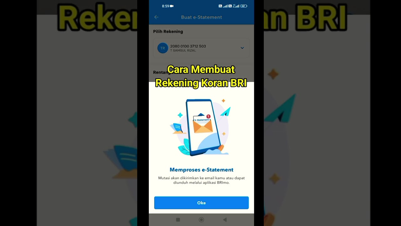 Cara Membuat Rekening Koran BRI Lewat Brimo Tanpa Ke Bank #shorts