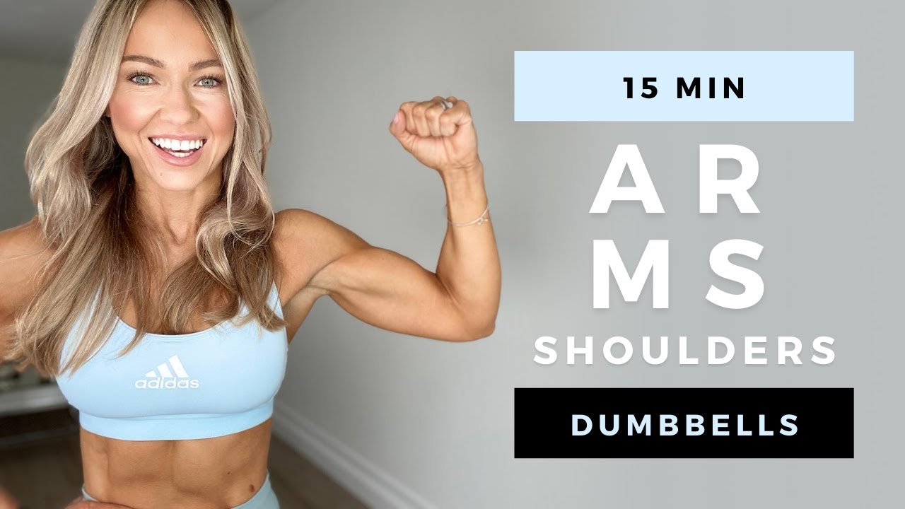 15-Minute Dumbbell Arms & Shoulders Workout at Home | No Repeats