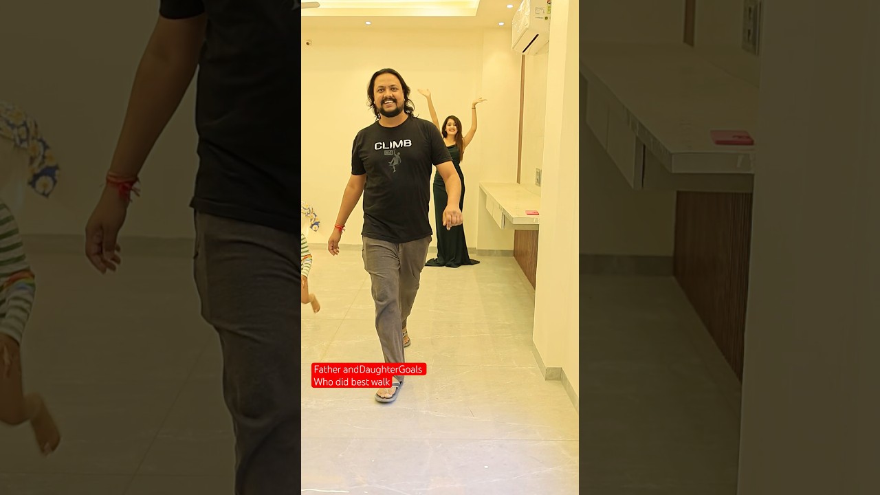 Engineer Papa Teaches Modelling Walk 🥰