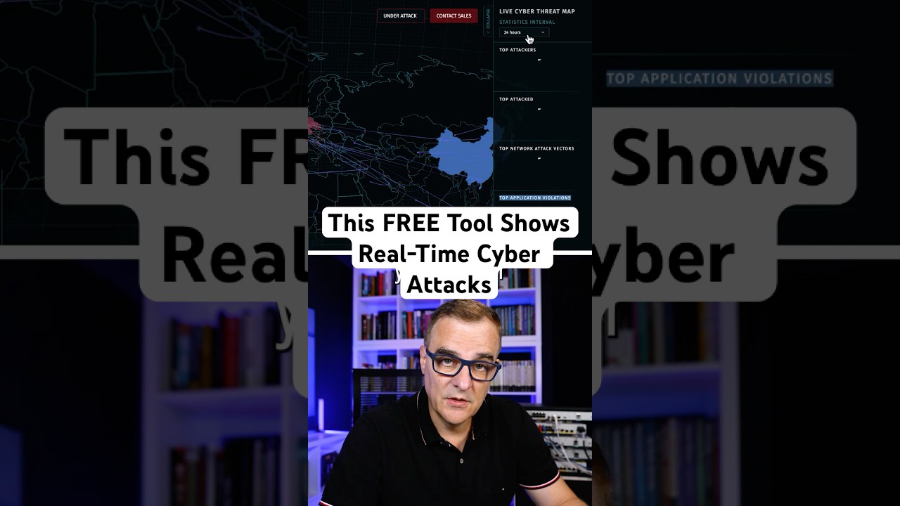 Stay Ahead of Cyber Threats with This Free Real-Time Attack Map 🚨