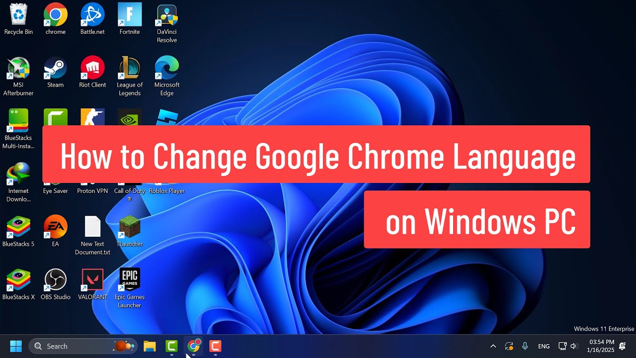 Change Google Chrome Language on Windows (2025)