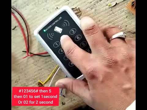 RFID access control SA32 , T11 setup RFID tag, Password , Time programming