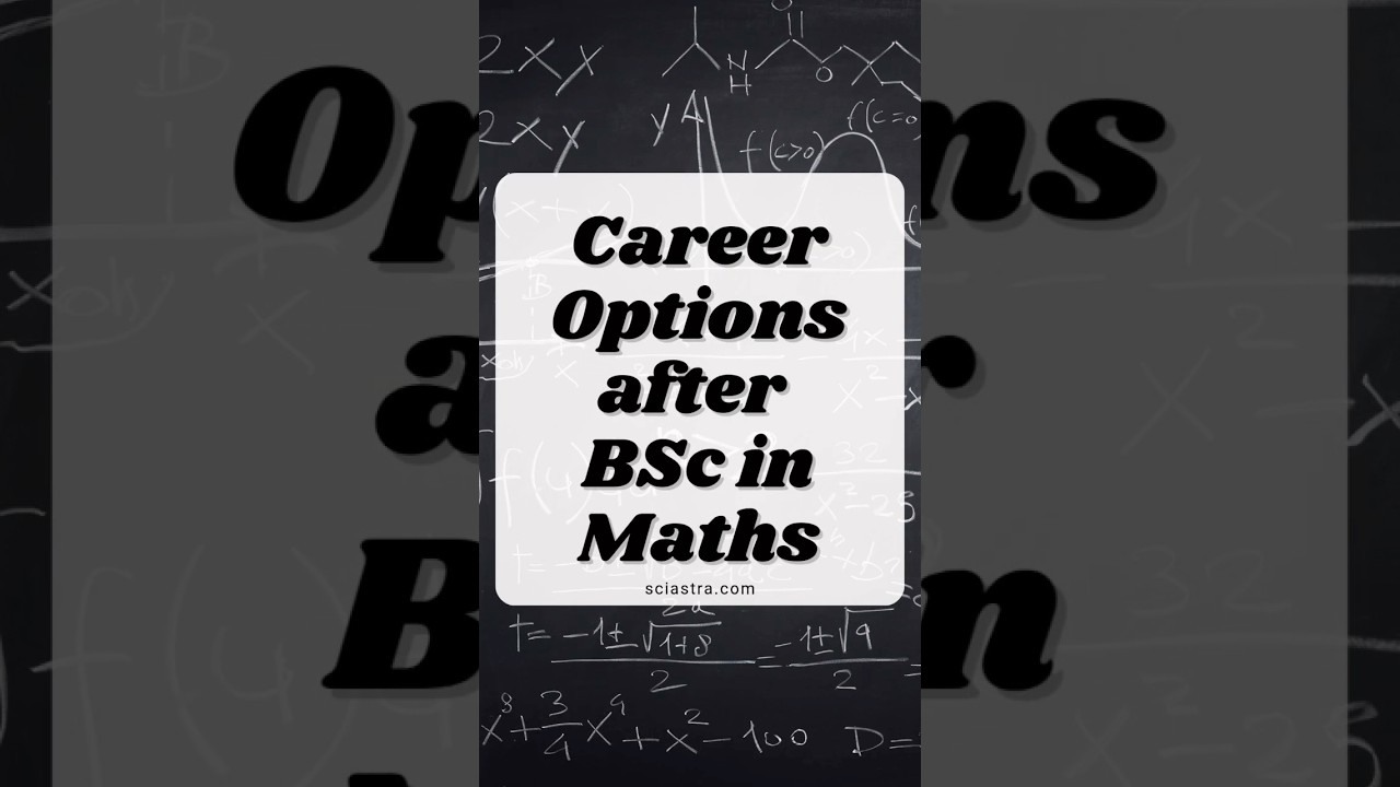 Ultimate Guide: Top Career Options After BSc Maths π