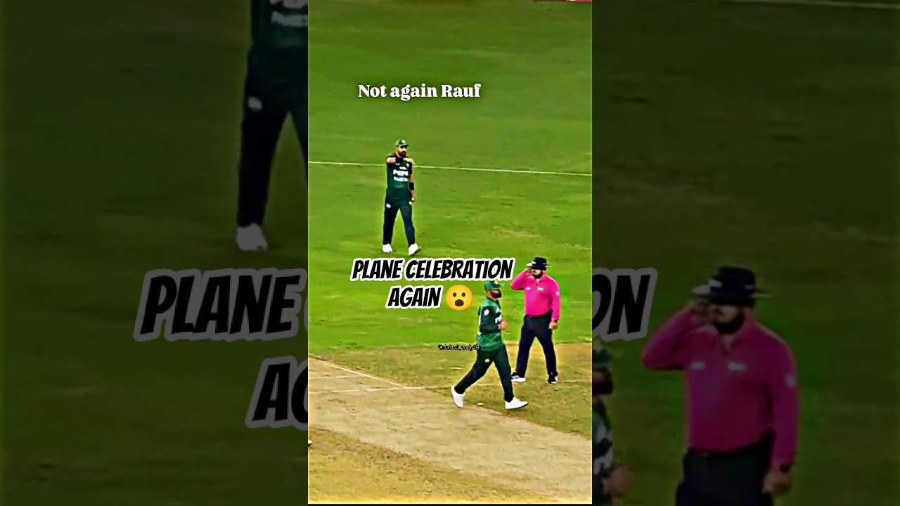 Haris Rauf Plane Celebration Again #shorts #cricket #harisrauf