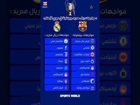 ريال مدريد وبرشلونة في أصعب مجموعات دوري الأبطال 2025/26 😱🔥