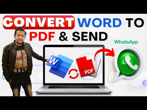 How to Send Word Document to WhatsApp as PDF | How to Send Word Document in PDF Form