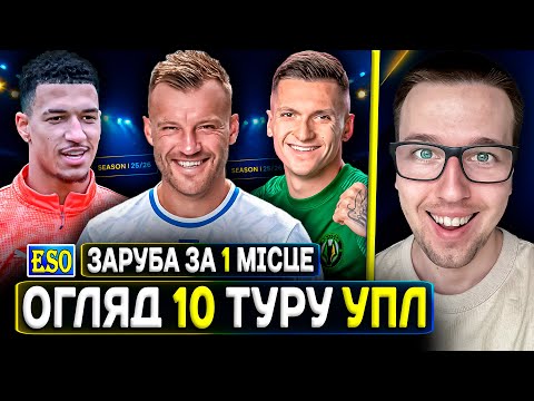 🇺🇦Огляд 10 туру УПЛ🔥Динамо та Шахтар повертаються😱ЛНЗ треті, жах від Колоса та Карпат