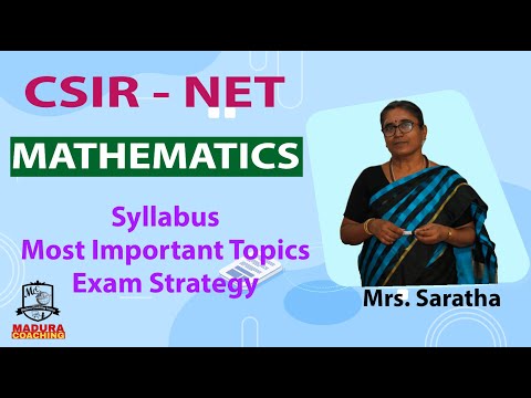 CSIR - NET - Mathematics | Syllabus & Most Important Topics in tamil