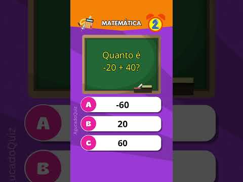 Teste seus conhecimentos em matemática #quiz #desafio # agucadoquiz #matemática #aprender