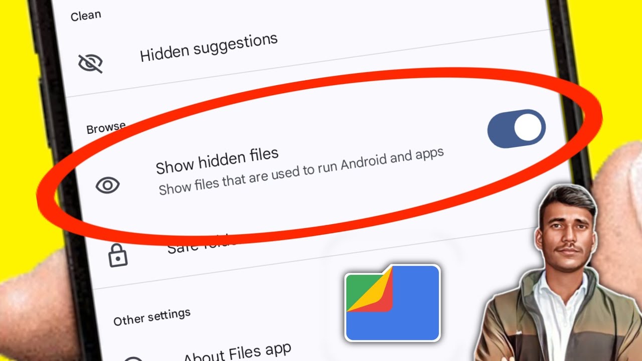 Show Hidden Files Setting in Mobile Files App π