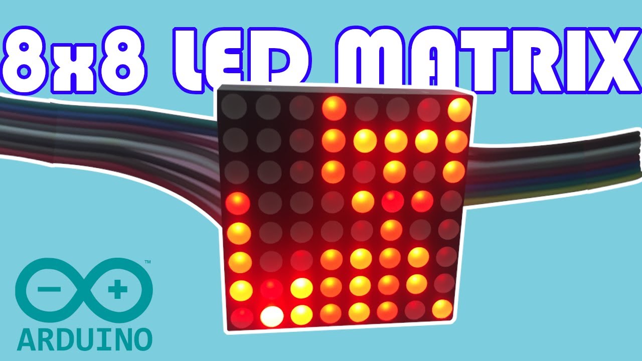 Simple Arduino Control of 8x8 LED Matrix 🌟