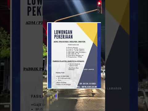 Lowongan Kerja Pabrik sby sda gresik part 1#short info cek deskripsi