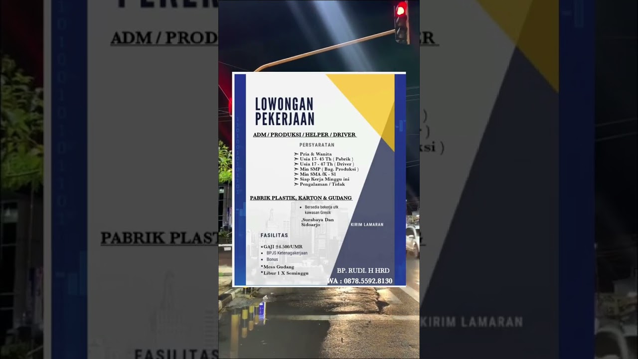 Lowongan Kerja Pabrik di Gresik | Info Lengkap & Tips Melamar 🏭