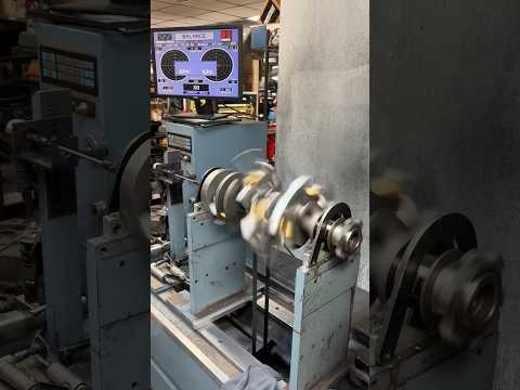 What goes into balancing a crankshaft #engine #crankshaft? #crank #balance #balancing #mechanic