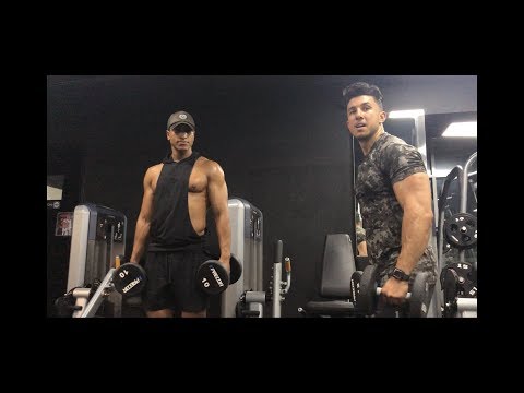 jussef chanqaoui trying my workout/في دبي jussef chanqaoui حصة مع
