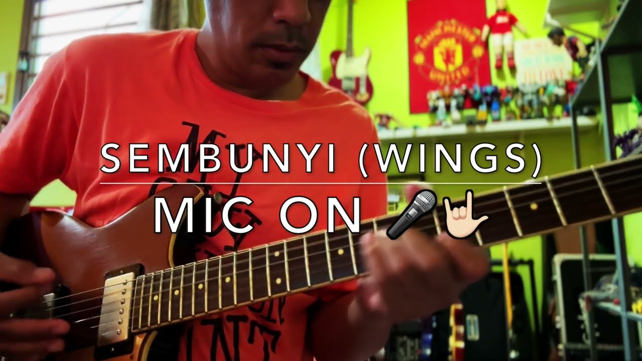 Sembunyi (Wings) Karaoke & Guitar Cover 🎤