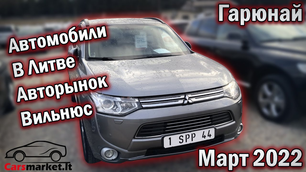 Автомобили в Литве: Вильнюс, Гарюнай, март 2022 🚗