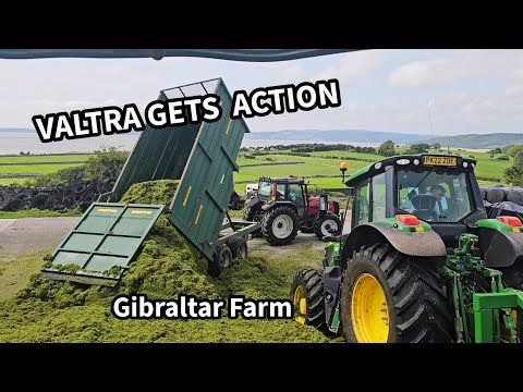 Valtra 8150 Excels in Silage at Gibraltar Farm 🚜