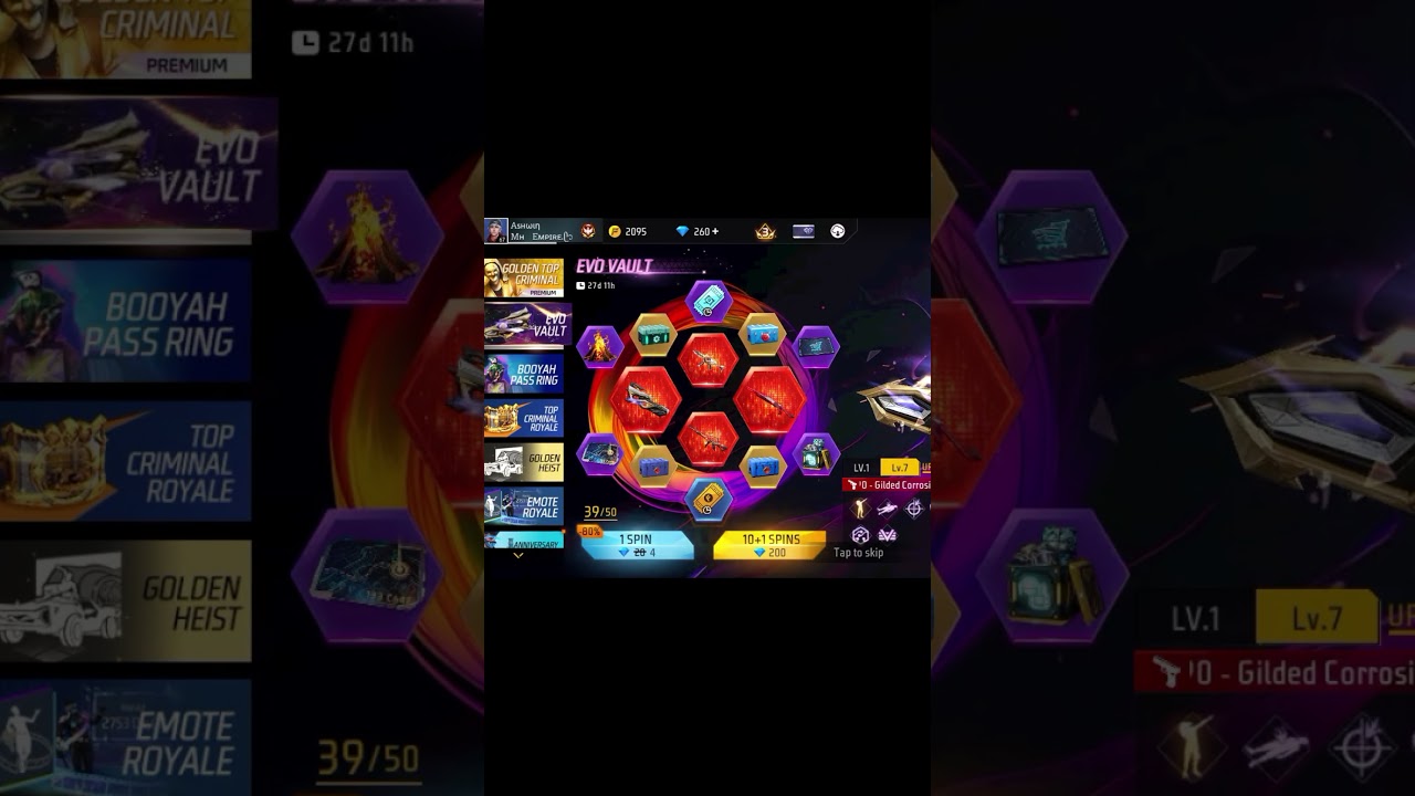 p90 P90 Evo Skin & Vault Event in Free Fire 🎮