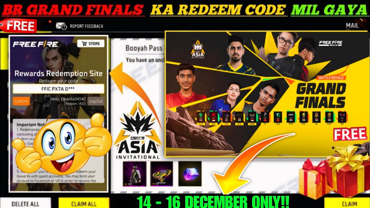 Free Fire Redeem Codes for December 17 🎁