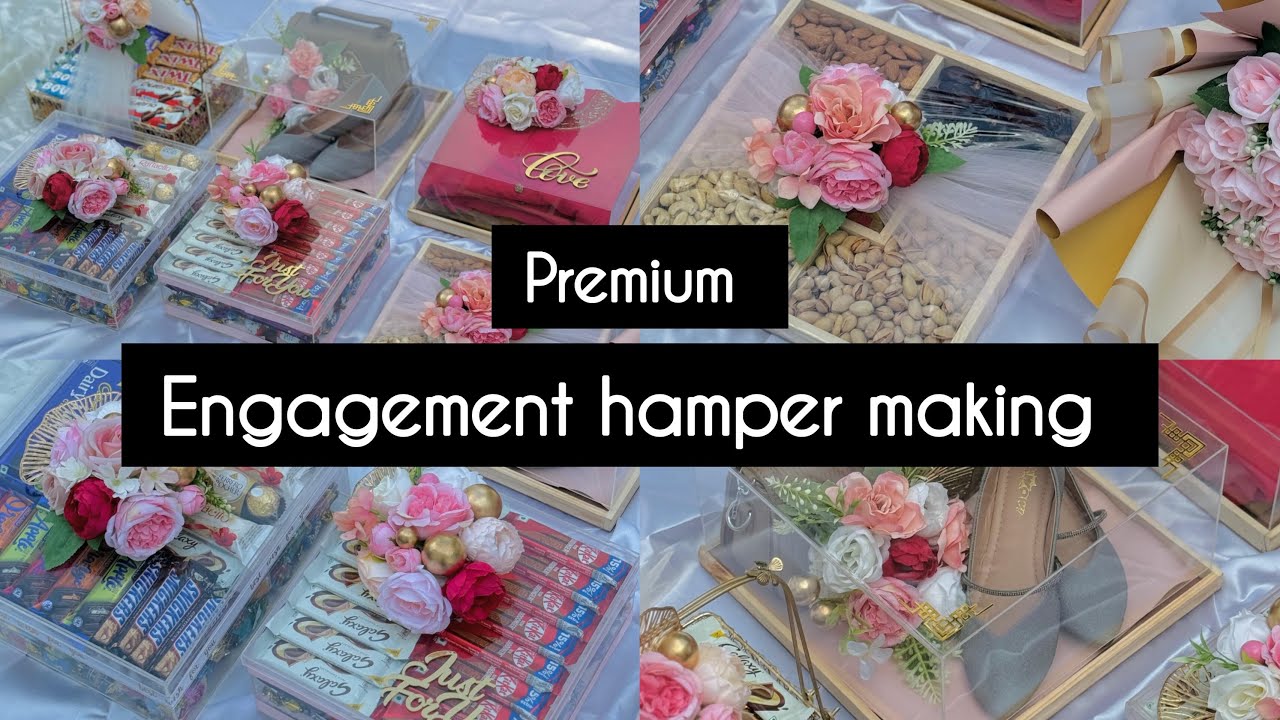 Premium Engagement Hamper Tutorial with Price & Chocolate Box 🍫