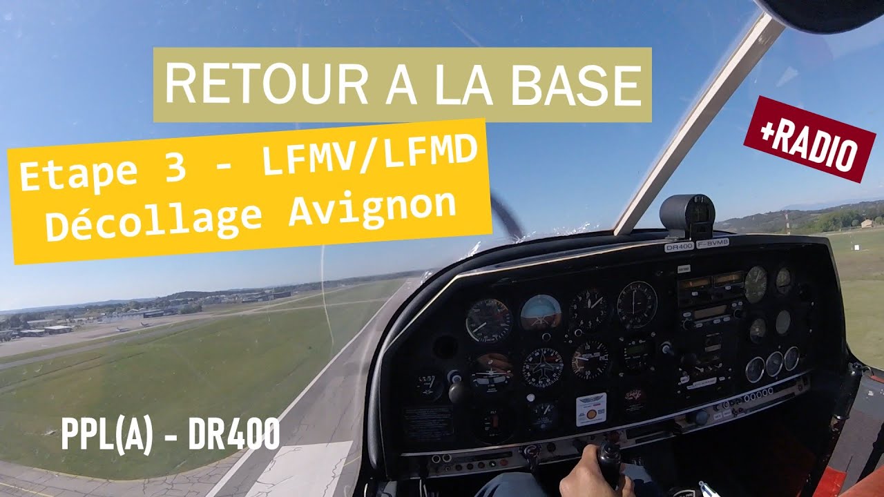 Décollage à Avignon Caumont - Vol DR400 #3 ✈️