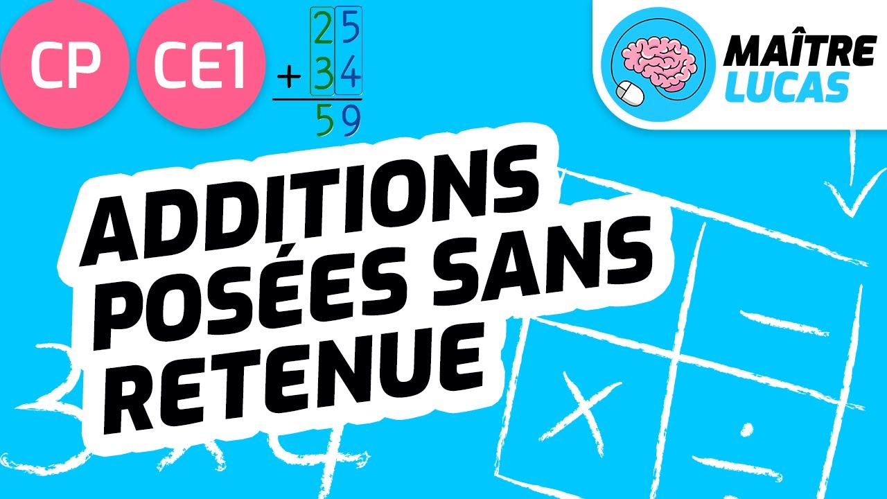 Additions en Ligne et Additions Posées sans Retenue pour CP et CE1 - Cycle 2