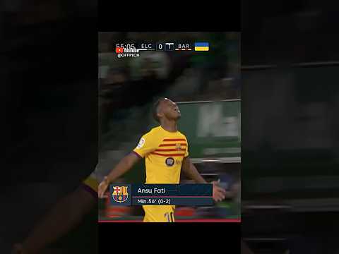 Ansu Fati Silences his haters with stunning solo goal for Barcelona vs Elche! | 🤫